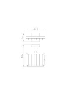 Мыльница с держателем Wonzon & Woghand Polo WW-8924-BN брашированный никель